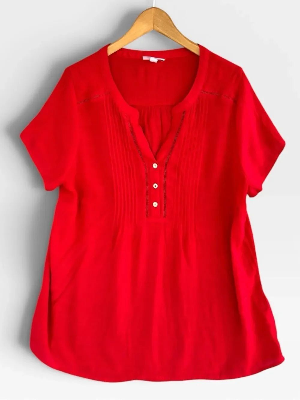 🎉5 for $45🎉 Westport top blouse shirt size 2X red